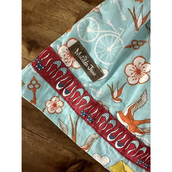 Matilda Jane It's A Wonderful Parade Love Letters Shabby Top Sleeveless Blue 2 - Picture 5 of 8